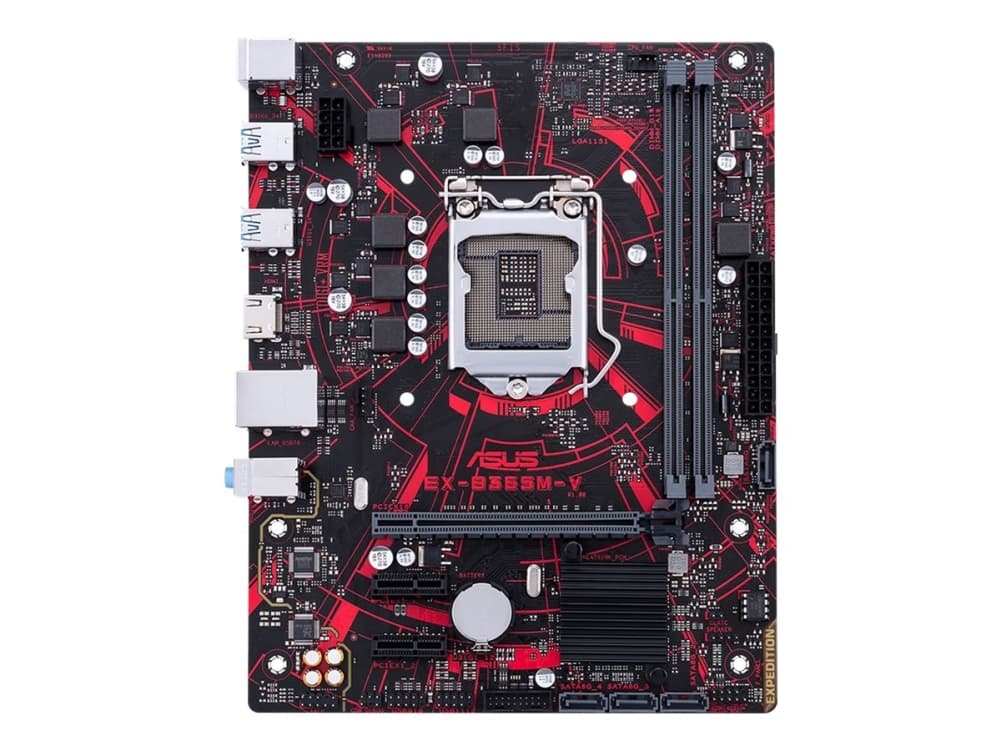 ASUS EX-B365M-V - Hovedkort - mikro ATX - LGA1151 Socket - B365 - USB 3.1 Gen 1 - Gigabit LAN - innbygd grafikk (CPU kreves) - HD-lyd (8-kanalers)