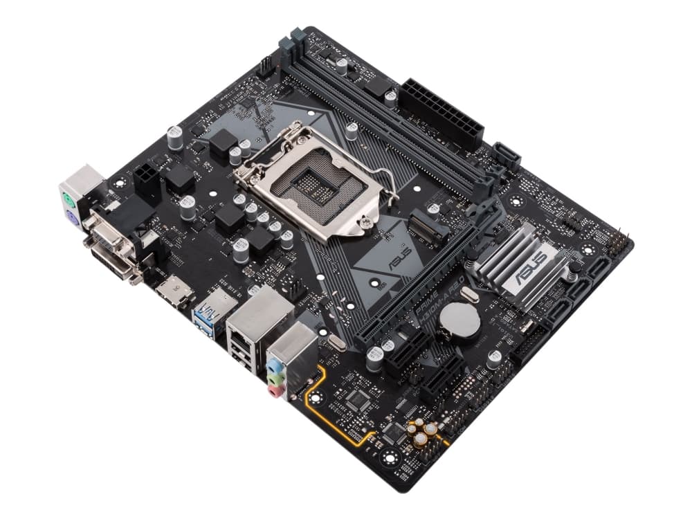 ASUS PRIME H310M-A R2.0 - Hovedkort - mikro ATX - LGA1151 Socket - H310 - USB 3.1 Gen 1 - Gigabit LAN - innbygd grafikk (CPU kreves) - HD-lyd (8-kana