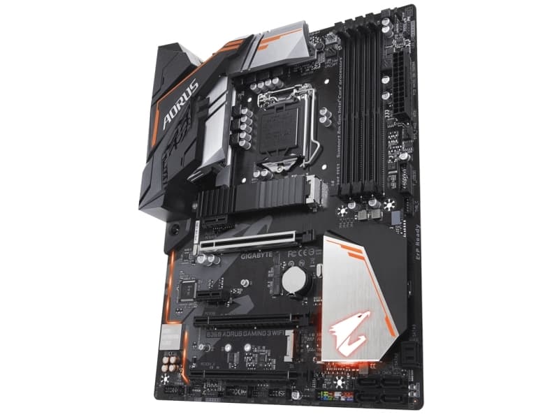 Gigabyte B360 AORUS GAMING 3 WIFI, Intel, LGA 1151 (uttag H4), Intel® Celeron®, Intel® Core™ i3, Intel Core i5, Intel Core i7, Intel® Pentium®, DDR4-
