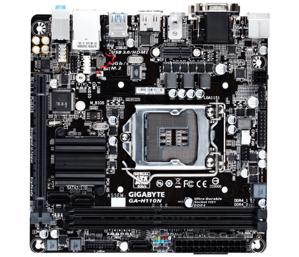 Gigabyte ga h110n подключение