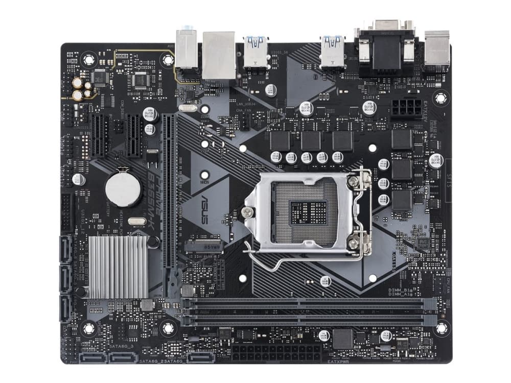 ASUS PRIME B365M-K - Hovedkort - mikro ATX - LGA1151 Socket - B365 - USB 3.1 Gen 1 - Gigabit LAN - innbygd grafikk (CPU kreves) - HD-lyd (8-kanalers)