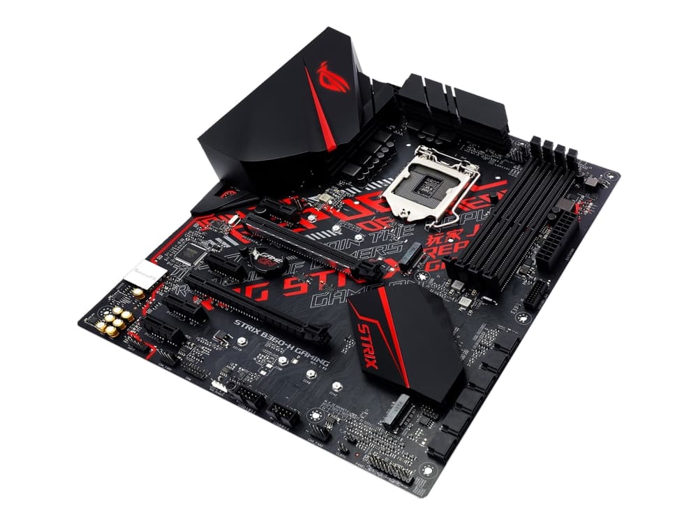 ASUS ROG STRIX B360-H GAMING - Hovedkort - ATX - LGA1151 Socket - B360 - USB 3.1 Gen 1, USB 3.1 Gen 2 - Gigabit LAN - innbygd grafikk (CPU kreves) -