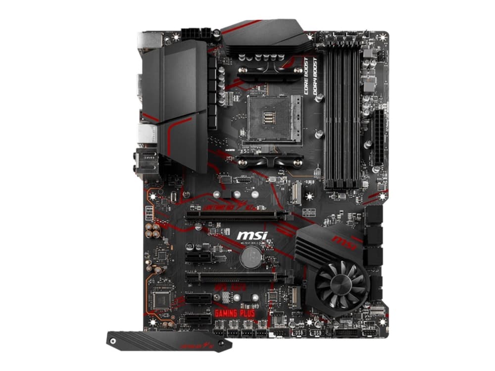 MSI MPG X570 GAMING PLUS - Hovedkort - ATX - Socket AM4 - AMD X570 - USB-C Gen2, USB 3.2 Gen 1, USB 3.2 Gen 2 - Gigabit LAN - innbygd grafikk (CPU kr