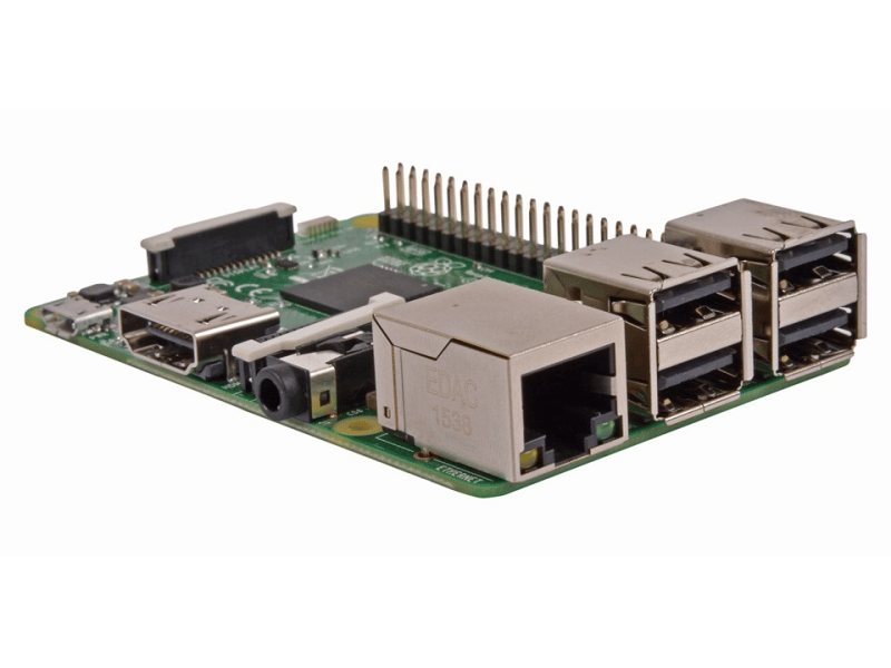 Raspberry Pi 3 Model B, 1200 MHz, 1 GB, LPDDR2, MicroSD (TransFlash), 802.11b,802.11g,Wi-Fi 4 (802.11n), Snabb Ethernet
