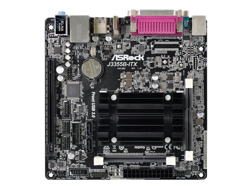 ASRock J3355B-ITX - Bundkort - mini ITX - Intel Celeron J3355 - USB 3.0 - Gigabit LAN - onboard grafik - HD Audio (8-kanaler)