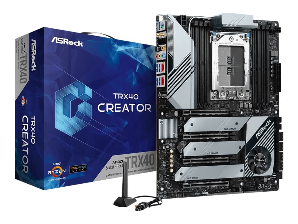 ASRock TRX40 Creator - Hovedkort - ATX - Socket sTRX4 - AMD TRX40 - USB-C Gen2, USB 3.2 Gen 1, USB 3.2 Gen 2, USB-C Gen 2x2 - 10 Gigabit LAN, Gigabit