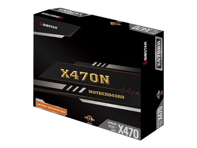 Biostar X470NH - Hovedkort - mini-ITX - Socket AM4 - AMD X470 - USB 3.1 Gen 1 - Gigabit LAN - innbygd grafikk (CPU kreves) - 8-kanals lyd