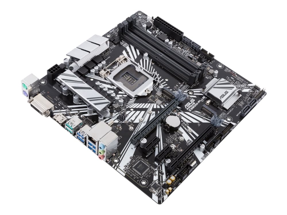 ASUS PRIME Z390M-PLUS - Hovedkort - mikro ATX - LGA1151 Socket - Z390 - USB 3.1 Gen 1, USB 3.1 Gen 2 - Gigabit LAN - innbygd grafikk (CPU kreves) - H