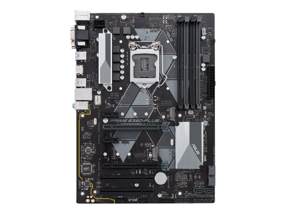 ASUS PRIME B360-PLUS - Hovedkort - ATX - LGA1151 Socket - B360 - USB 3.1 Gen 1, USB 3.1 Gen 2 - Gigabit LAN - innbygd grafikk (CPU kreves) - HD-lyd (
