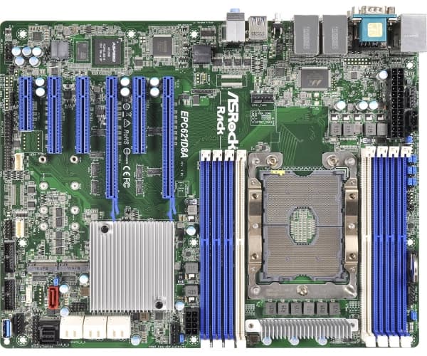Asrock EPC621D8A, ATX, Intel® C621, LGA 3647 (Socket P), DDR4-SDRAM, Aspeed AST2500, UEFI AMI
