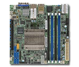 SUPERMICRO X10SDV-6C-TLN4F - Hovedkort - mini-ITX - Intel Xeon D-1528 - USB 3.0 - 2 x 10 Gigabit LAN, 2 x Gigabit LAN - innbygd grafikk