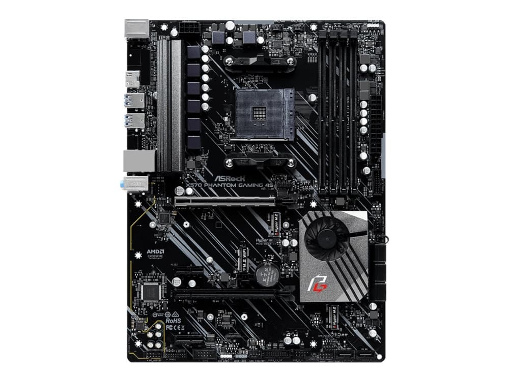 ASRock X570 Phantom GAMING 4S - Moderkort - ATX - Socket AM4 - AMD X570 - USB 3.2 Gen 1 - Gigabit LAN - inbyggda grafiken (CPU krävs) - HD-ljud (8 ka