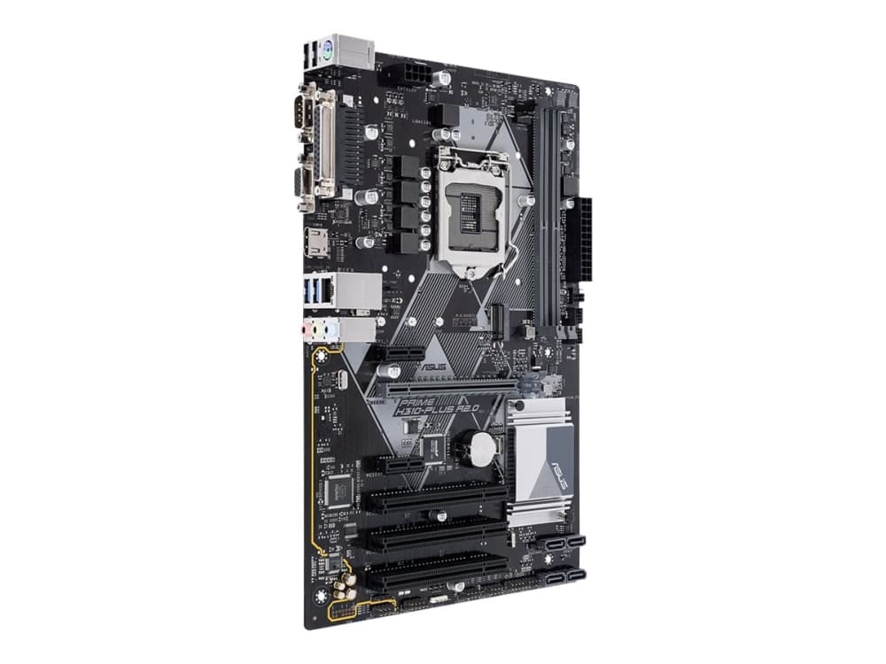 ASUS PRIME H310-PLUS R2.0 - Hovedkort - ATX - LGA1151 Socket - H310 - USB 3.1 Gen 1 - Gigabit LAN - innbygd grafikk (CPU kreves) - HD-lyd (8-kanalers