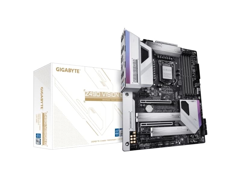 Gigabyte Z490 VISION G (rev. 1.x), Intel, LGA 1200, Intel® Celeron®, Intel® Core™ i3, Intel Core i5, Intel Core i7, Intel Core i9, Intel® Pentium®, D