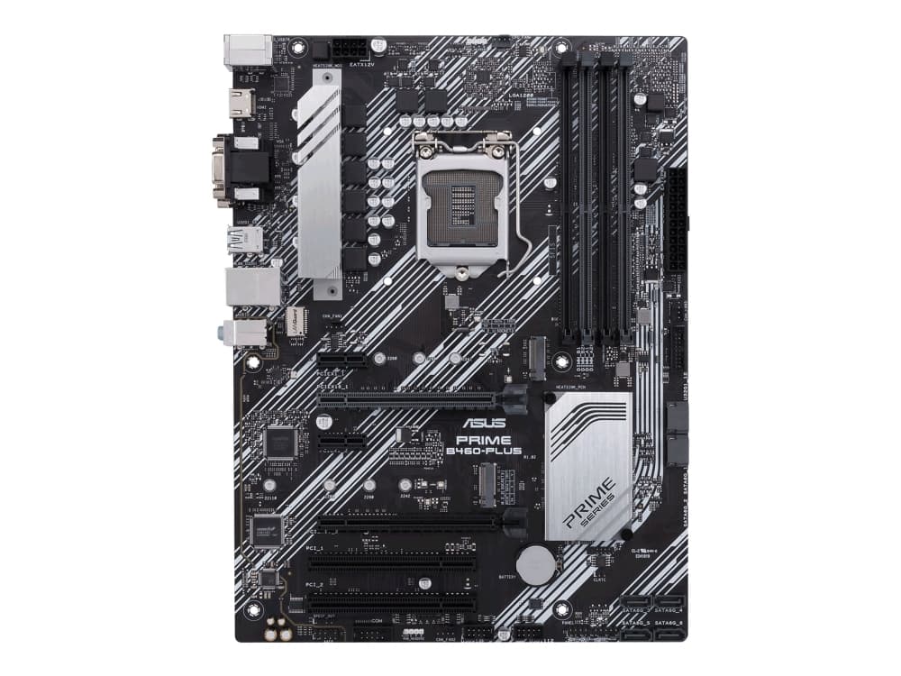 ASUS PRIME B460-PLUS - Hovedkort - ATX - LGA1200-sokkel - B460 - USB 3.2 Gen 1 - Gigabit LAN - innbygd grafikk (CPU kreves) - HD-lyd (8-kanalers)
