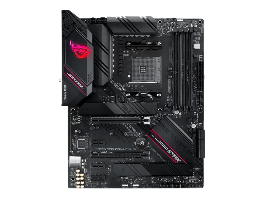 ASUS ROG STRIX B550-F GAMING (WI-FI) - Bundkort - ATX - Socket AM4 - AMD B550 - USB-C Gen2, USB 3.2 Gen 1, USB 3.2 Gen 2 - 2.5 Gigabit LAN, Wi-Fi, Bl