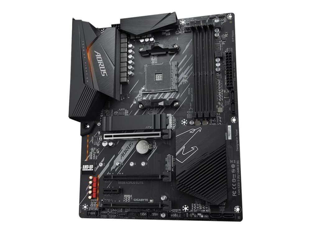 Gigabyte B550 AORUS ELITE - 1.0 - bundkort - ATX - Socket AM4 - AMD B550 - USB 3.2 Gen 1, USB 3.2 Gen 2 - 2.5 Gigabit LAN - onboard grafik (CPU påkræ