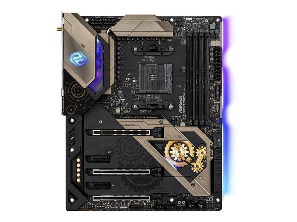 ASRock B550 Taichi - Hovedkort - ATX - Socket AM4 - AMD B550 - USB-C Gen2, USB 3.2 Gen 1, USB 3.2 Gen 2 - 2.5 Gigabit LAN, Wi-Fi, Bluetooth - innbygd