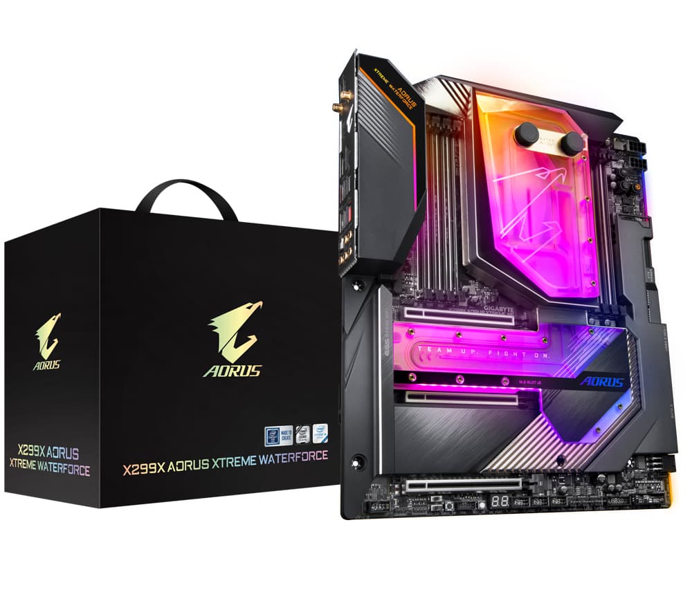 Gigabyte X299X Aorus Xtreme Waterforce Bundkort