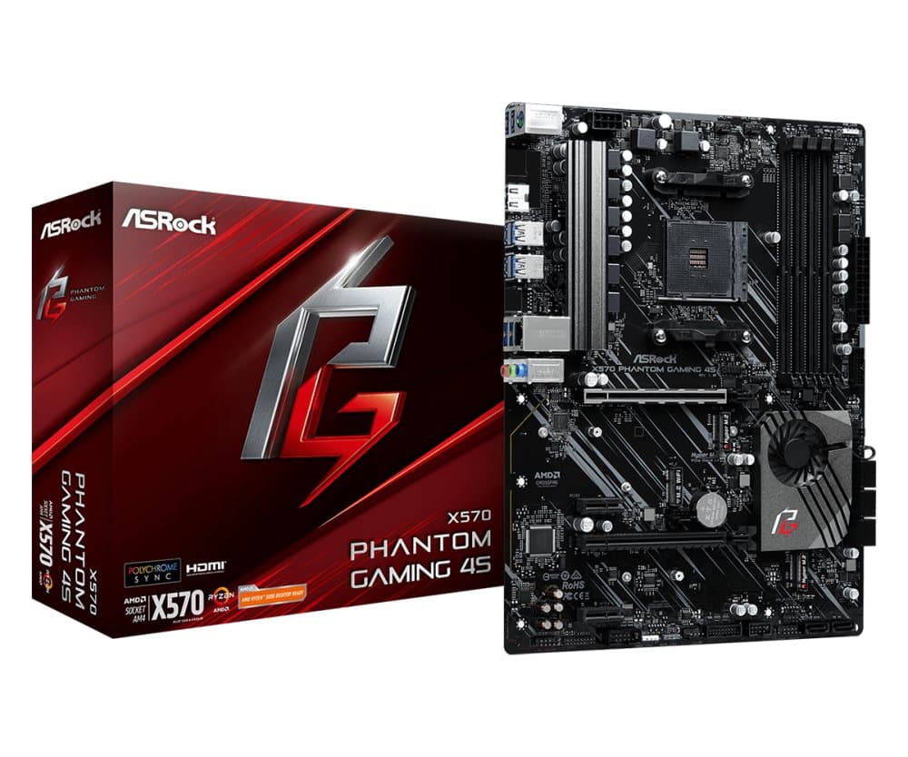 Asrock X570 Phantom Gaming 4S Bundkort
