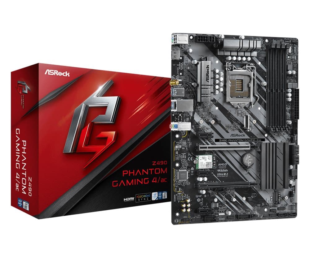 Asrock Z490 Phantom Gaming 4/ac Bundkort
