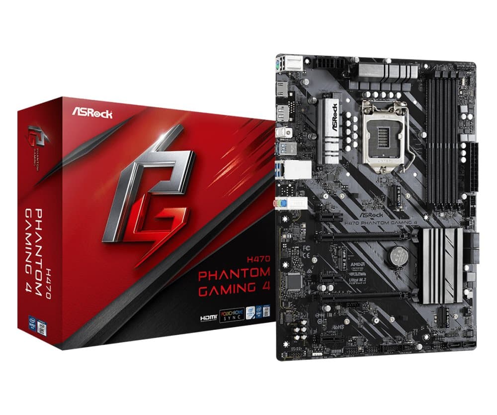 Asrock H470 Phantom Gaming 4 Bundkort