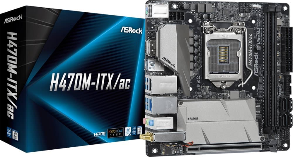 Asrock H470M-ITX/ac Bundkort