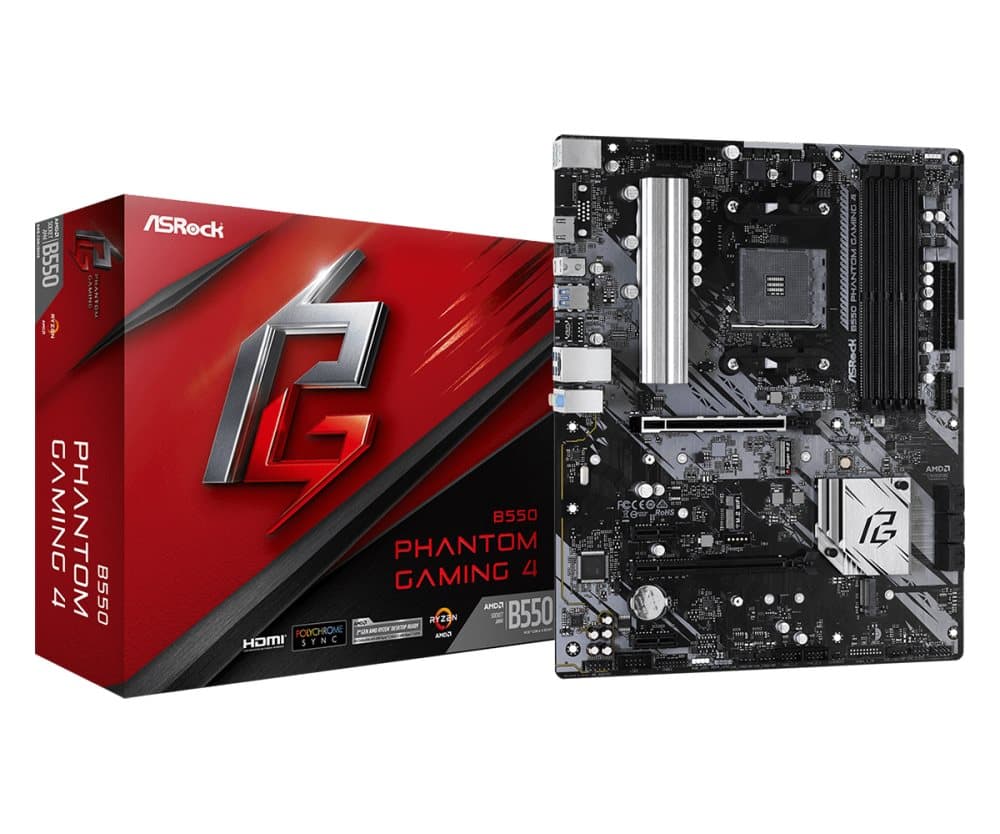 Asrock B550 Phantom Gaming 4 Bundkort
