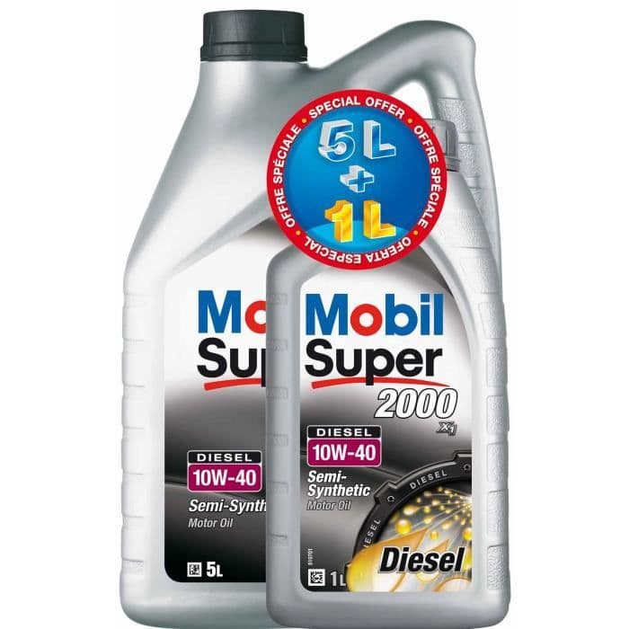 MOBIL moottoriöljy Super 2000 10W40 5 + 1L