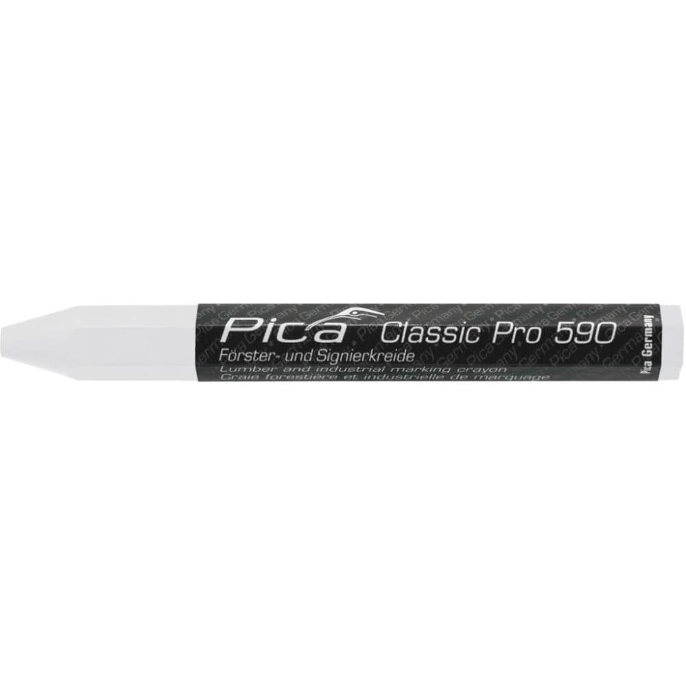 Pica Tømmerfargestifter Classic Pro 590 12 stk 12x120 mm hvit
