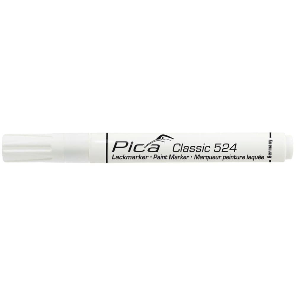 Pica Malingsmarkør industri Classic 2-4 mm rund hvit