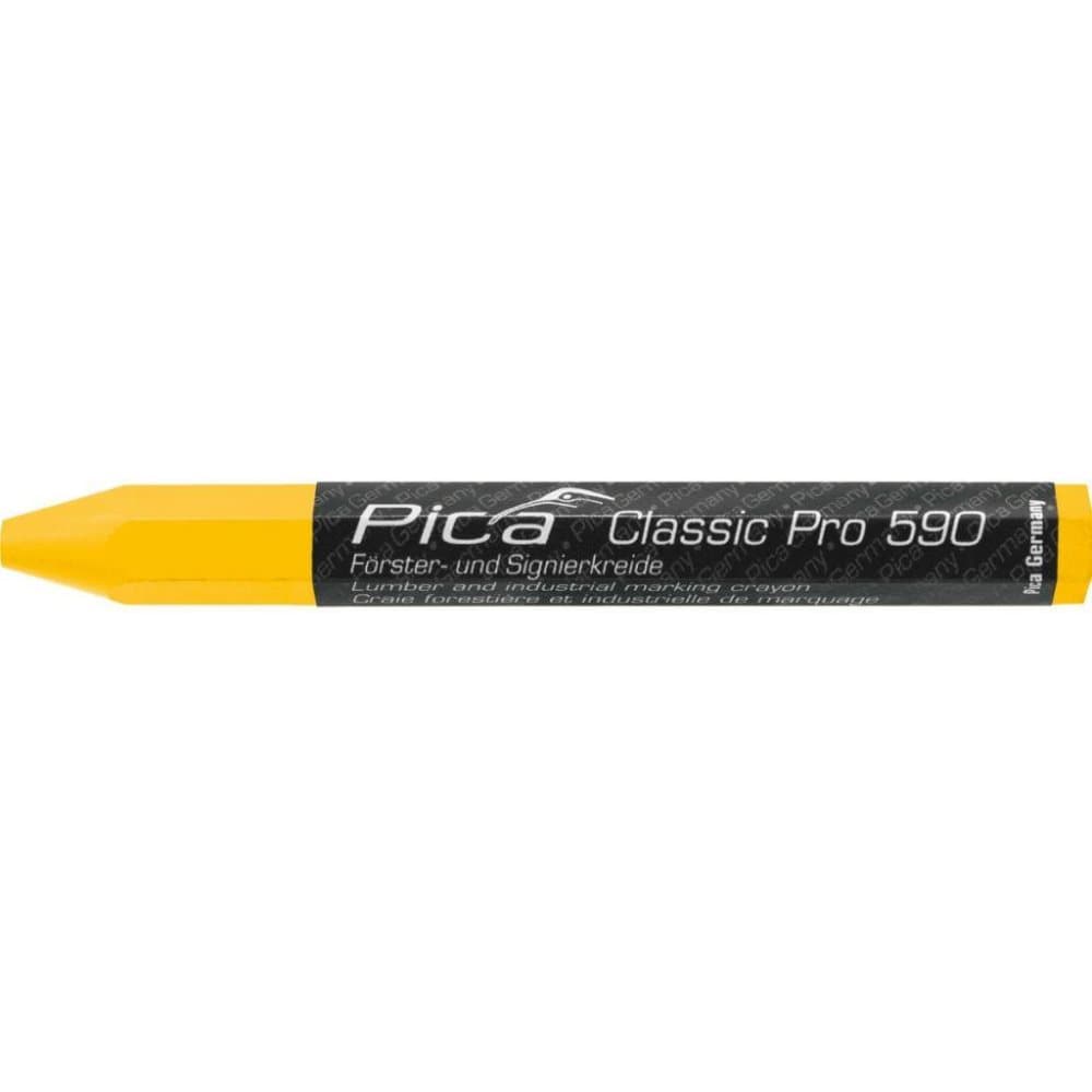 Pica Tømmerfargestifter Classic Pro 590 12 stk 12x120 mm gul