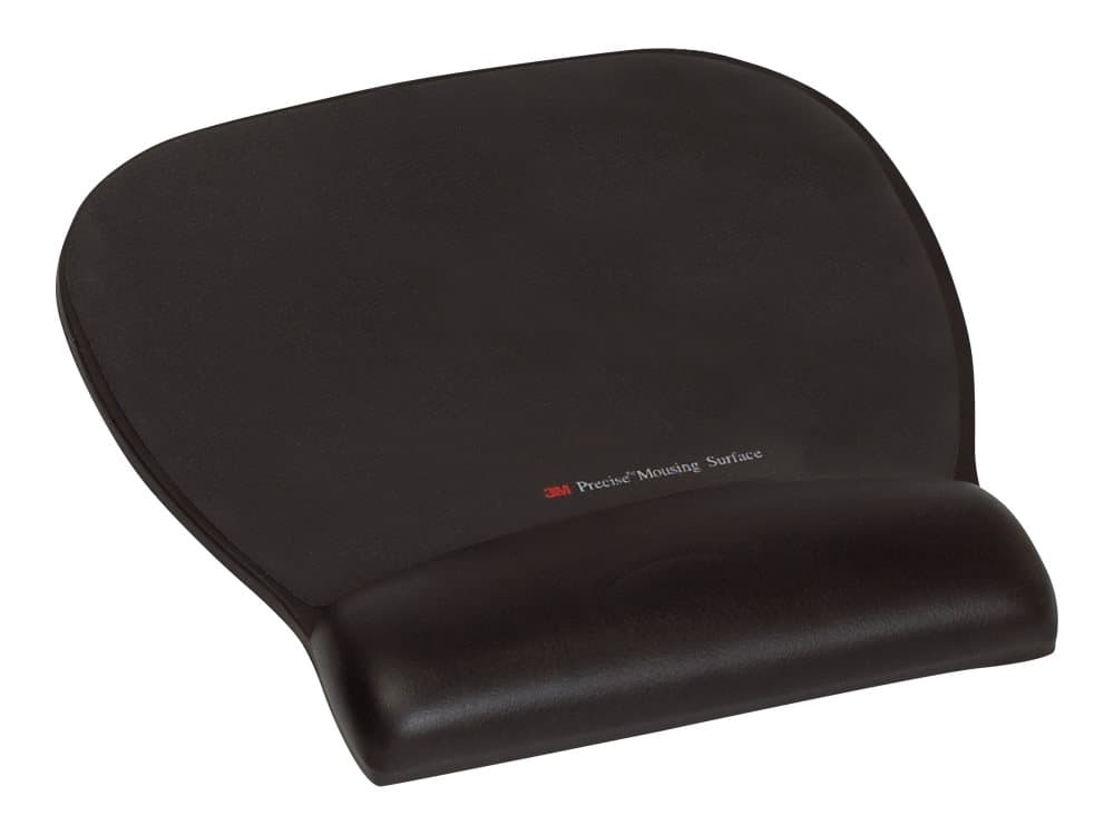 3M Precise Mousing Surface with Gel Wrist Rest MW311LE - Musematte med håndleddsstøtte - svart