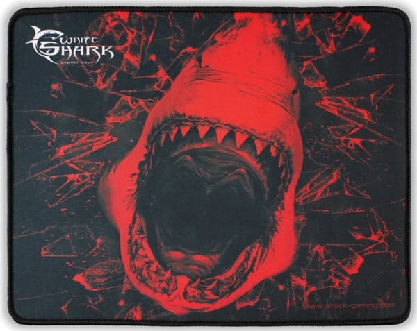 White Shark GMP-1699 SKYWALKER L, Sort, Rød, Bilde, Gummi, Tekstil, Musematte til gaming