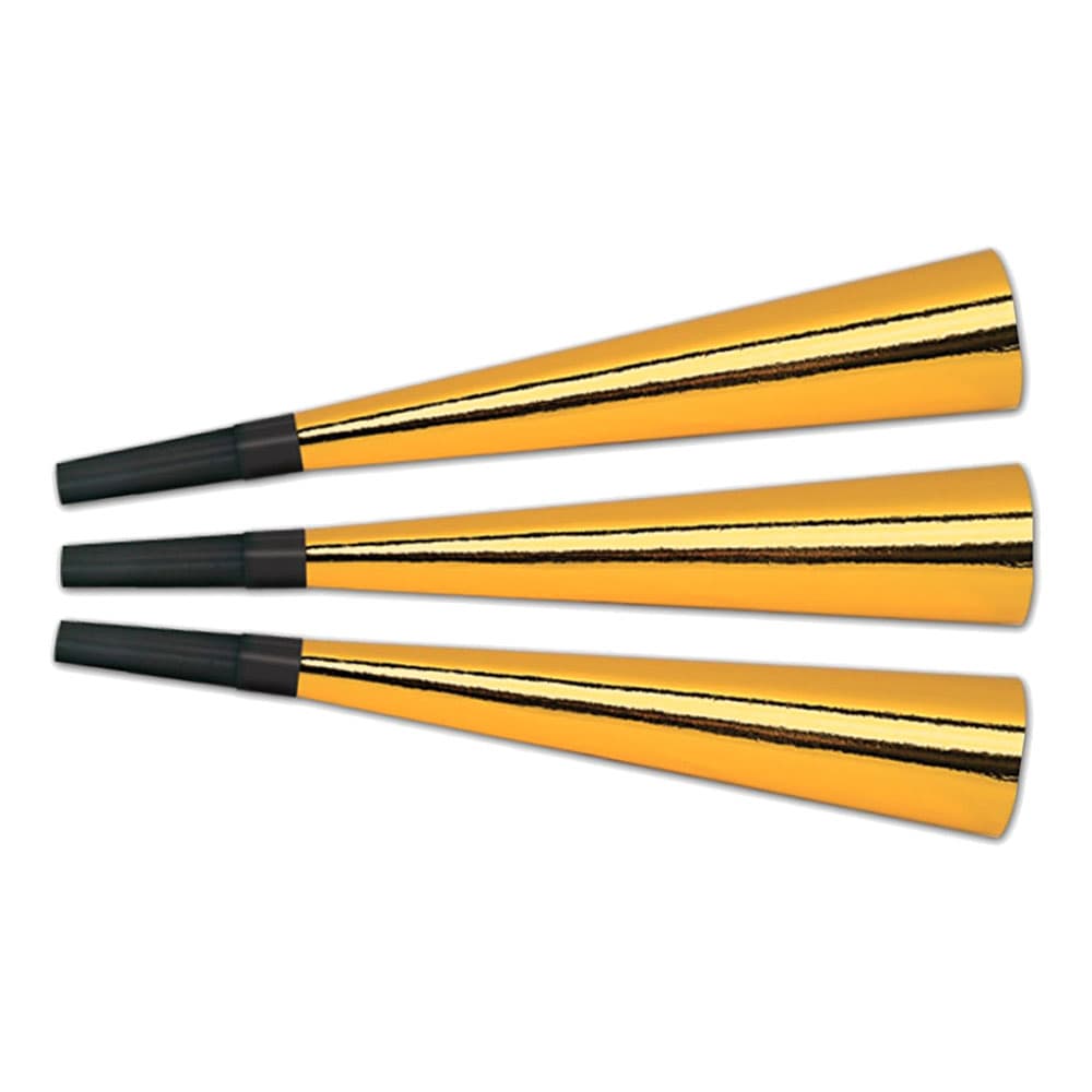 Partyhorn Guld Metallic