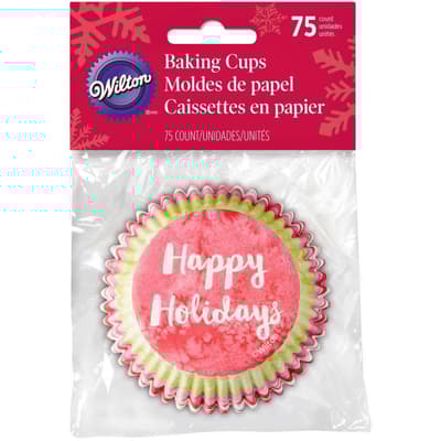 Wilton Baking Cups Happy Holidays pk/75
