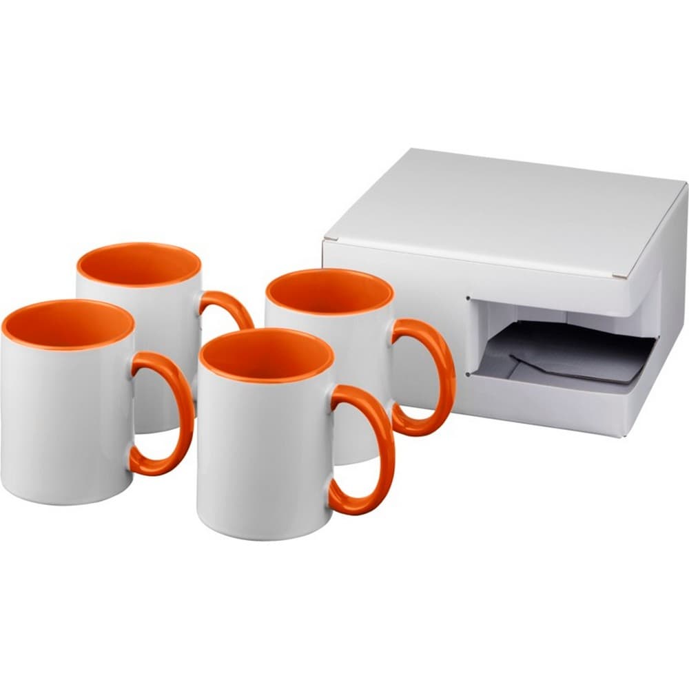 Bullet Ceramic Sublimation Mug Gift Set (Pack Of 4)