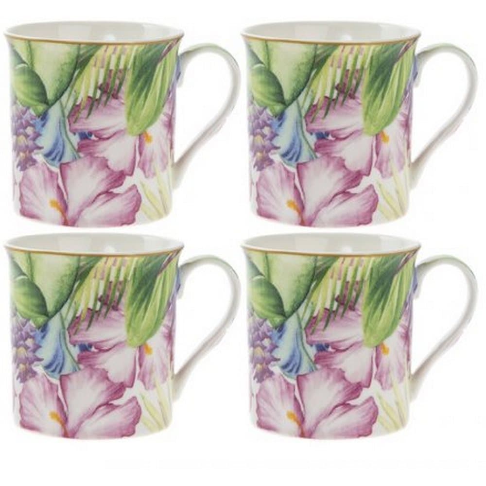 Tropical Paradise Mugs (Set Of 4)
