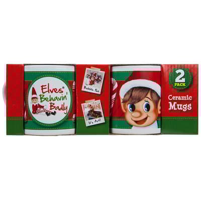Christmas Shop Elf Mug (Pack of 2)