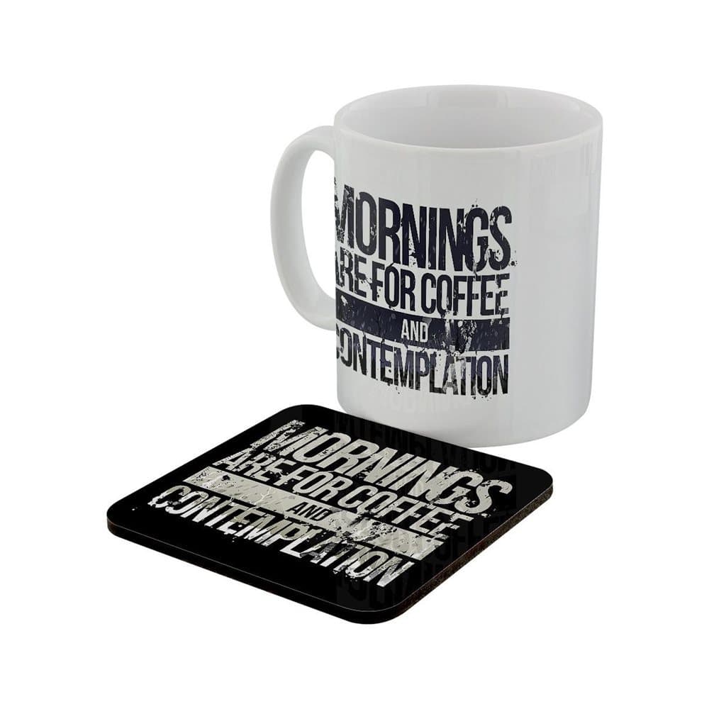 Grindstore Coffee And Contemplation Mug & Coaster Set