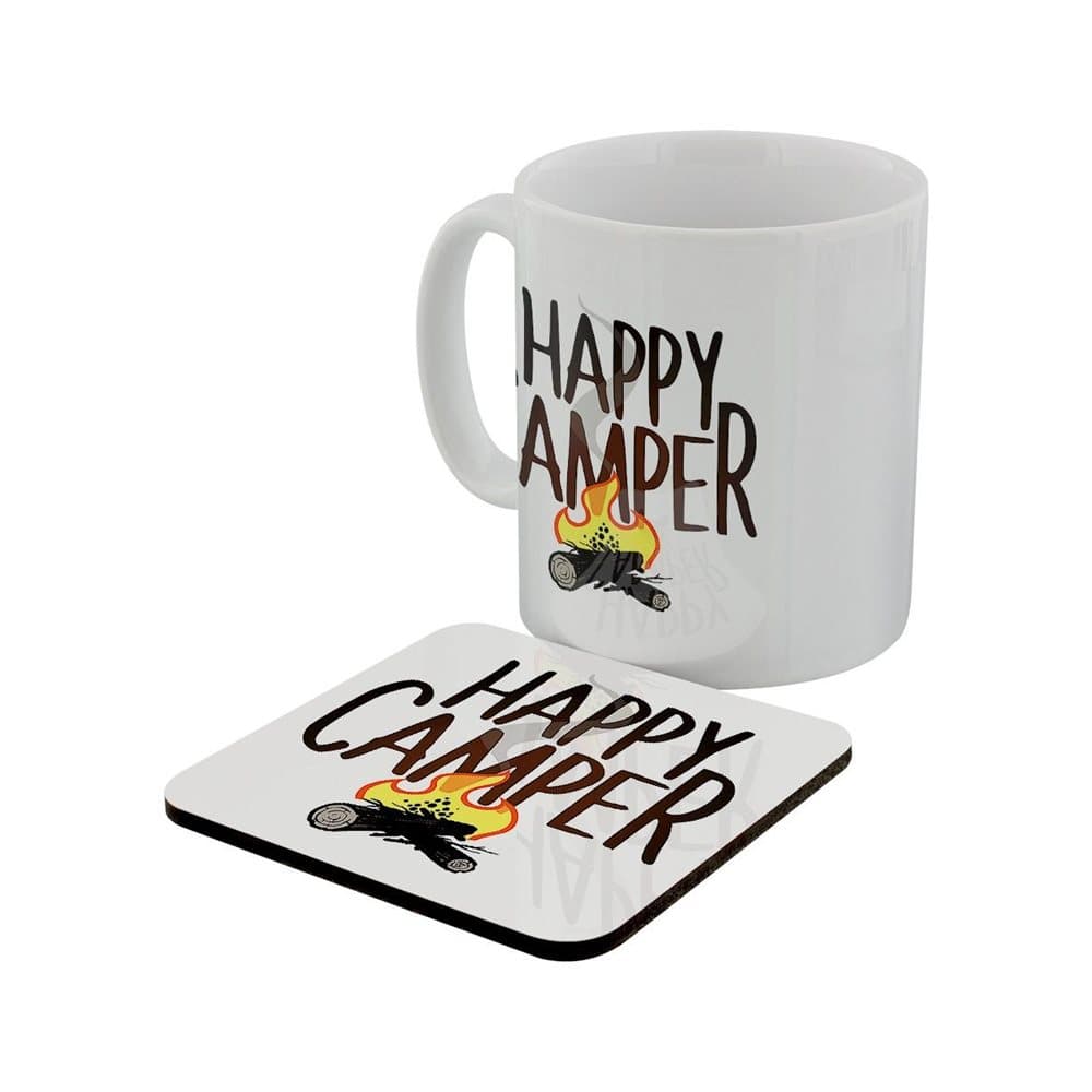 Grindstore Happy Camper Mug & Coaster Set