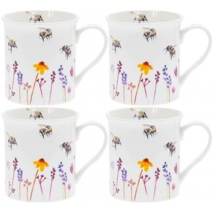 Busy Bees Mugs (Set of 4)