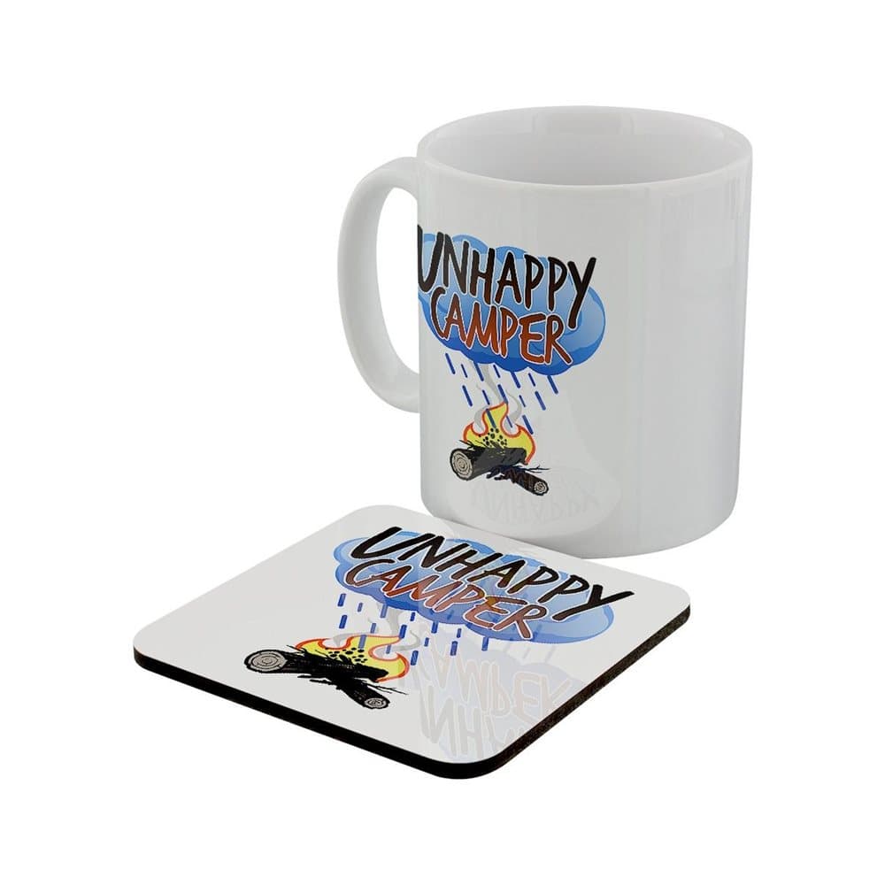Grindstore Unhappy Camper Mug & Coaster Set