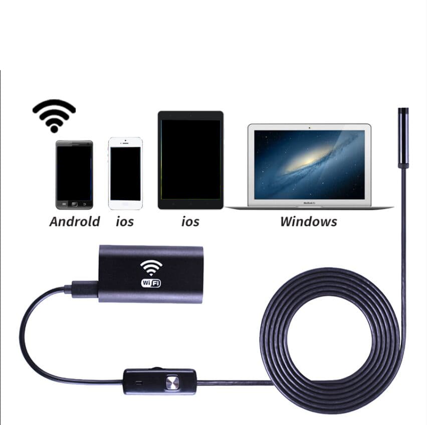 5M WIFI-inspektionskamera til Android iPhone, Android, Windows