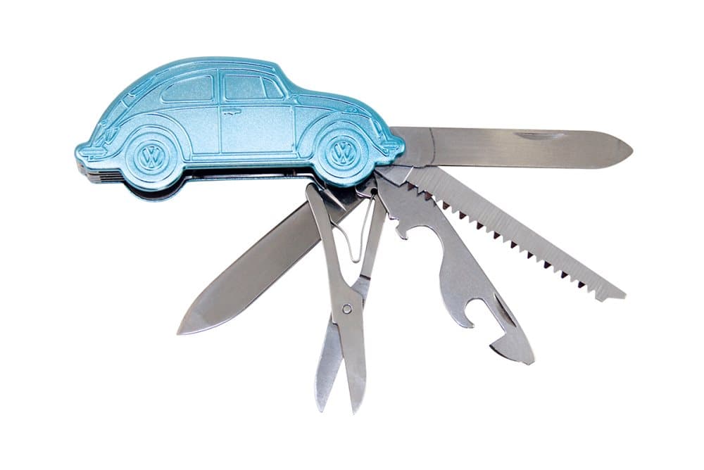 BRISA VW Collection - Volkswagen Beetle Bubbla Bitl 3D-taskuveitsi lahjapakkauksessa (Blue)