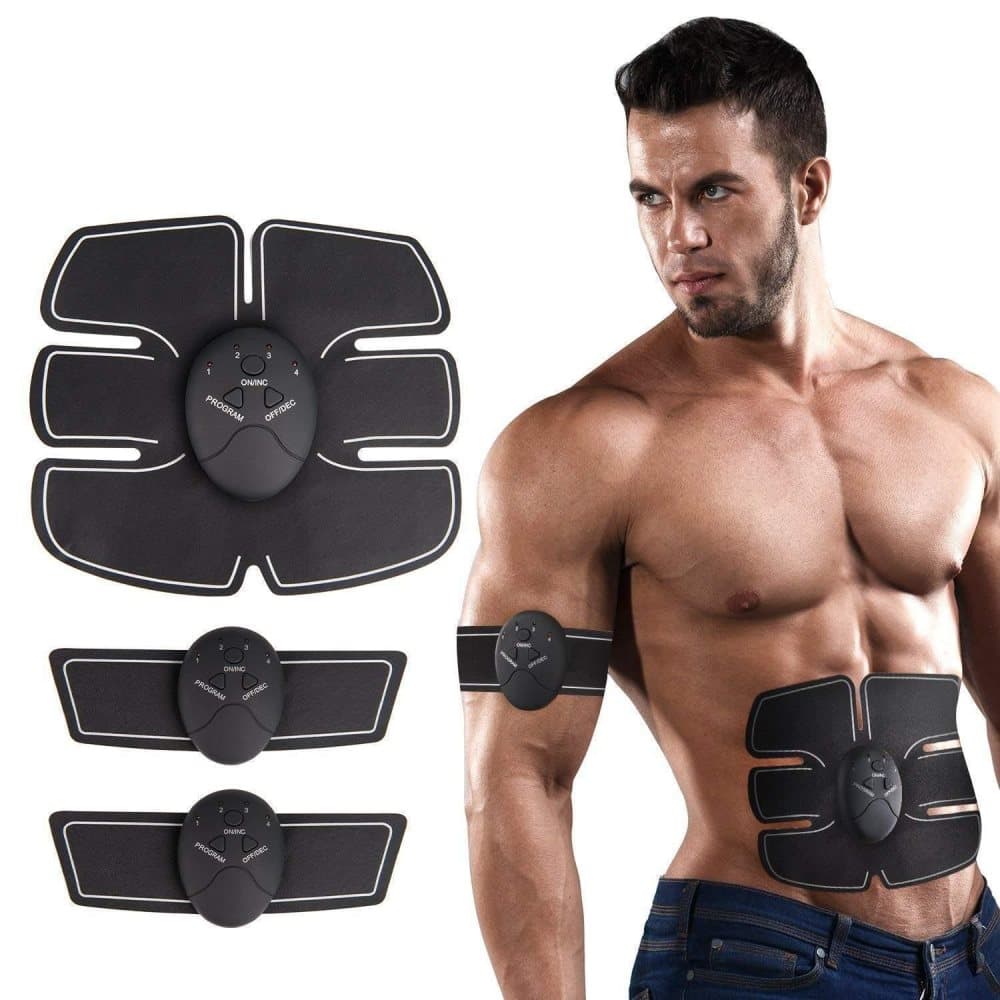 Batteridrevet muskelstimulator til mavemuskler, arme / ben