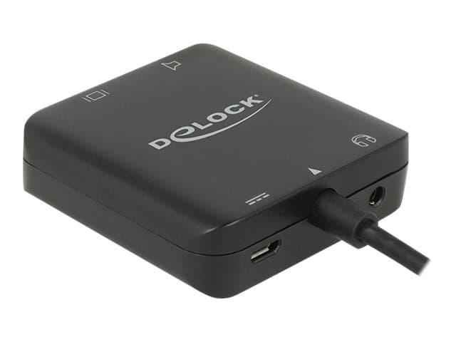 DeLOCK 4K compact - HDMI-ljudsignalsextraktor - svart