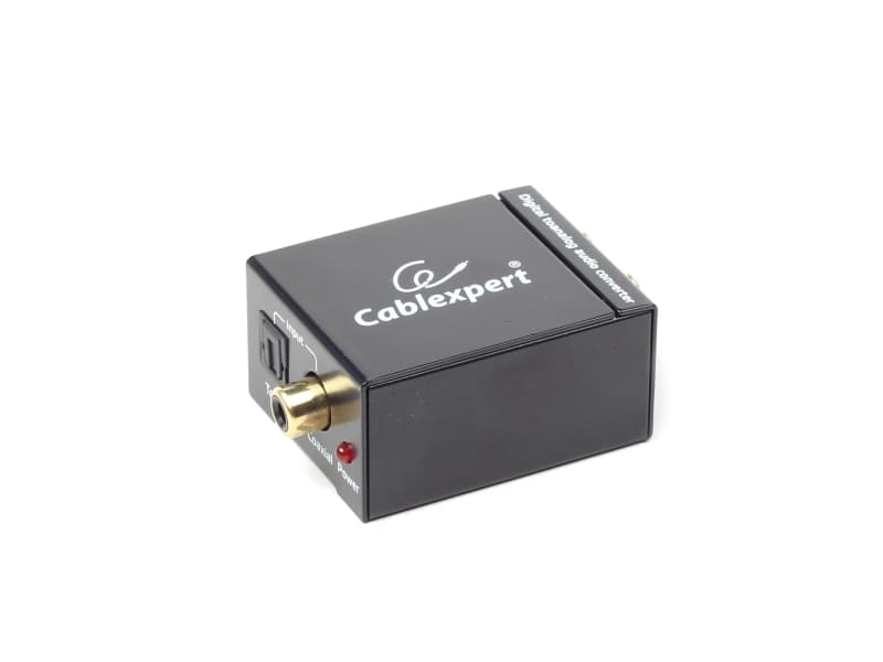 Gembird DSC-OPT-RCA-001, 32, 44.1, 48, 96 kHz, 5 V, 0,5 W, 41 mm, 41 mm, 26 mm