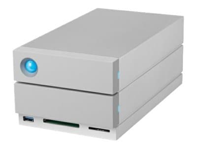 LaCie 2big Dock Thunderbolt 3 - Harddiskarray - 32 TB - 2 brønner (SATA-600) - HDD 16 TB x 2 - USB 3.1, Thunderbolt 3 (ekstern)