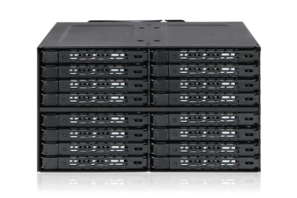 Icy Dock MB516SP-B, HDD,SSD, 2.5/3.5", SAS,Serial ATA III, SATA 15-pin, Svart, HDD, Energiljus